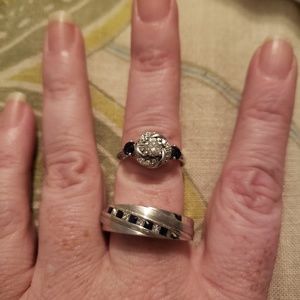 Vera Wang men and womens wedding band set